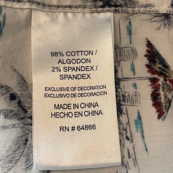 Lee Tropical Print Button Front Shirt Size XXL - Picture 6 of 9